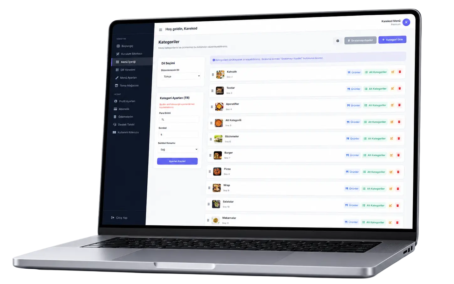 KarekodOS Dashboard
